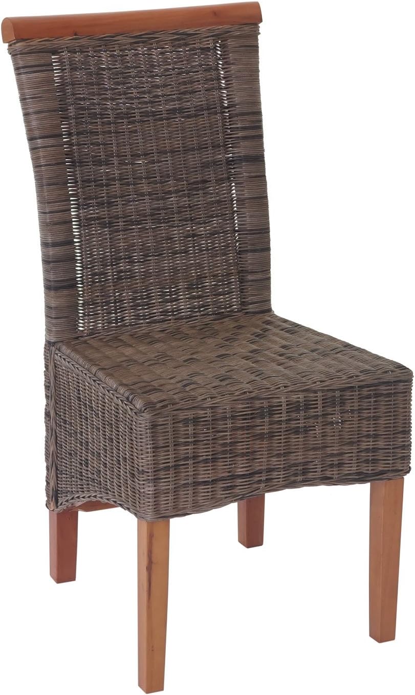 Mendler 2 x Savona Rattan Dining Chair without Cushion